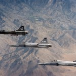A rare shot of all three F-20s built