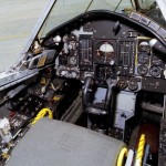 View of the cockpit and instrument panel of the QF-106 airplane used in the Eclipse project. (NASA photo)