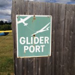 "Glider Port" sign at the entrance to Franconia Airport (Air Cache Photo/John M. Guilfoil)