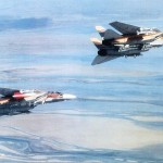Iranian F-14s, at least one of which (top) is carrying the AIM-54 "Phoenix"