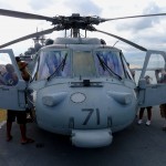 Frontal view of an MH-60 seen on the USS Wasp during Boston Fleet Week 2012 (Air Cache Photo/John M. Guilfoil)