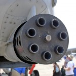 A close shot of the Gau-8 "Avenger" cannon on an A-10 of the 190th Fighter Squadron out of Idaho as one of three static A-10 displays at the Great New England Air Show 2012 (Air Cache photo/John M. Guilfoil)