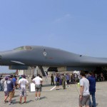 The B-1B bomber from the front (Air Cache photo/John M. Guilfoil)