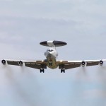 A head-on view of an E-3