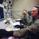 An E-3 Sentry system operator at work in 2008