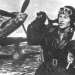 Soviet Fighter Ace Alexander Ivanovich Pokryshkin with his MiG-3